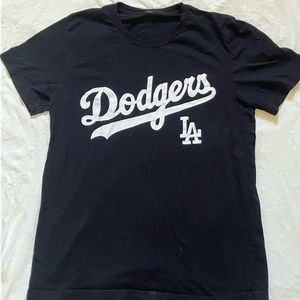 Dodgers T-Shirt| Black shirt with Dodgers logo | Size M | Dodgers Merch|